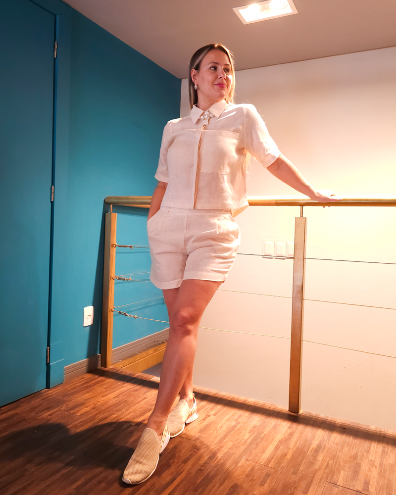 Short  Alfaiataria Feminino LN Bianca